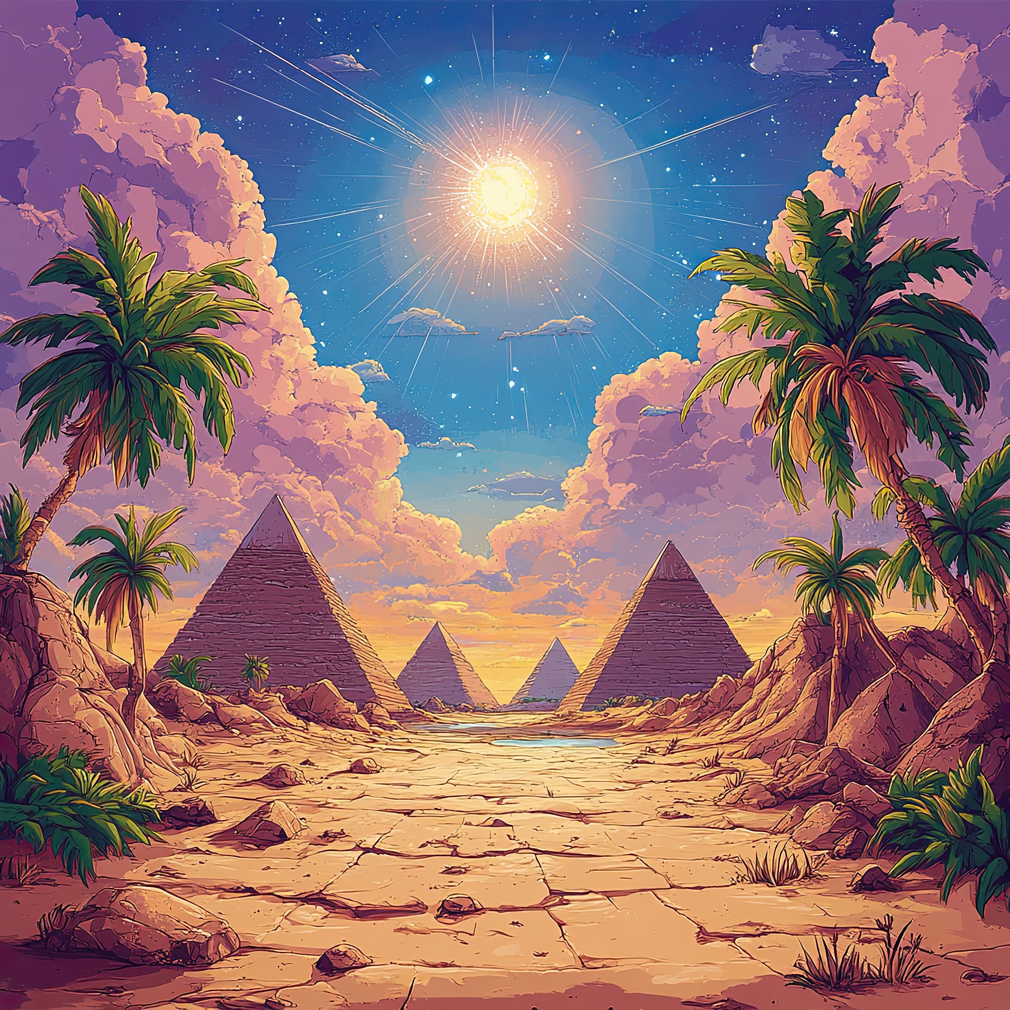 Preview for Ancient-pyramids-desert-landscape-nature-backdrop-background-766c0