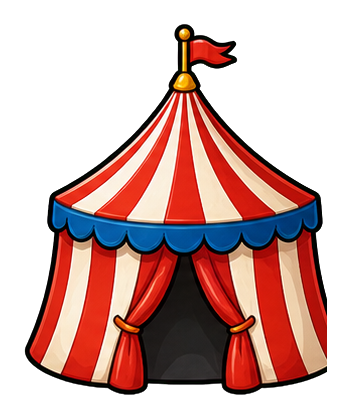 Preview for Striped Fair Tent Sticker