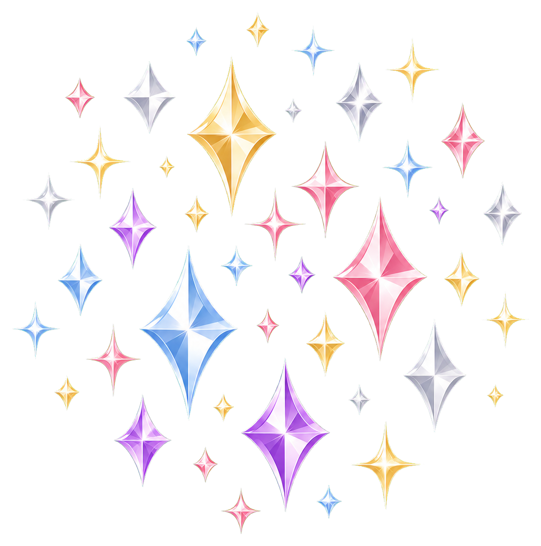 Preview for Scattered Diamond Glints Sticker