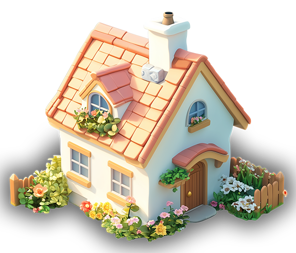 Preview for Whimsical-cottage-illustration-building-sticker-8798f