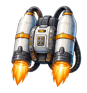Preview for Rocket Jetpack Sticker Graphic