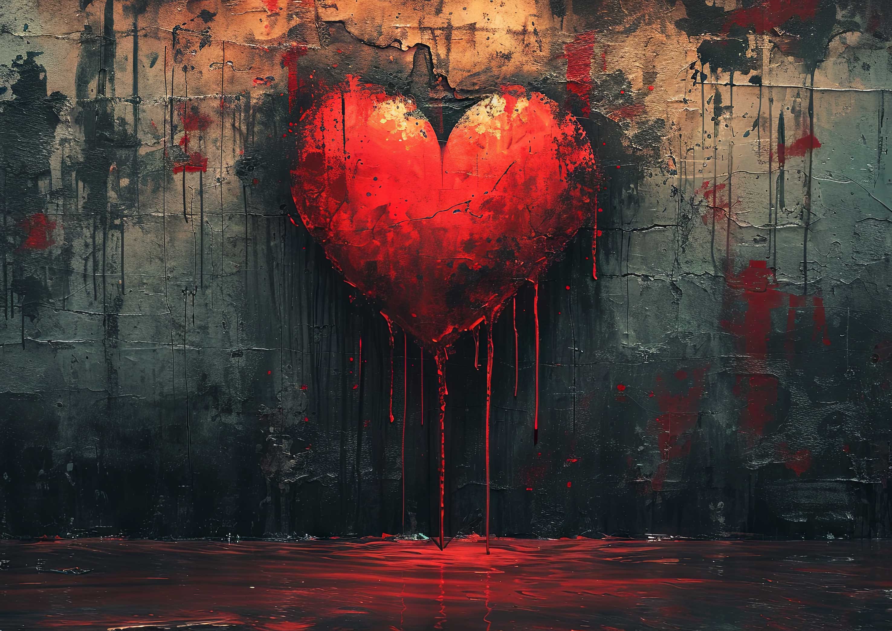 Preview for Bleeding-heart-grunge-art-love-background-0e44a