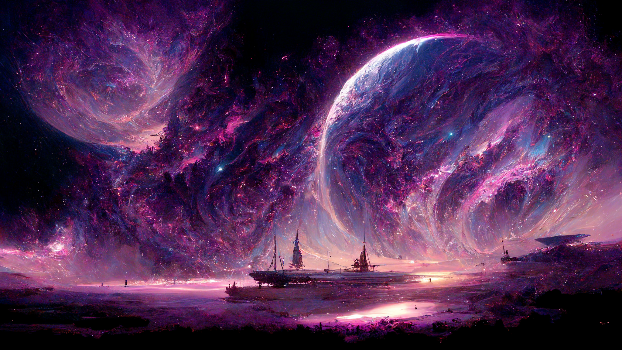 Preview for Cosmic-voyage-under-purple-skies-ai-images-background-75007