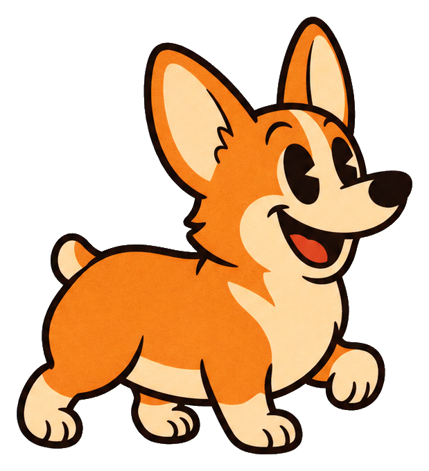 Preview for Vintage Corgi Happy Strut