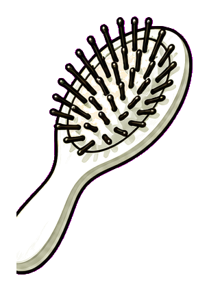 Preview for Hair Brush Sticker For Beauty Designs