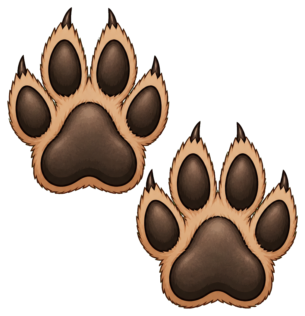 Preview for Coyote Tracks Pair Sticker