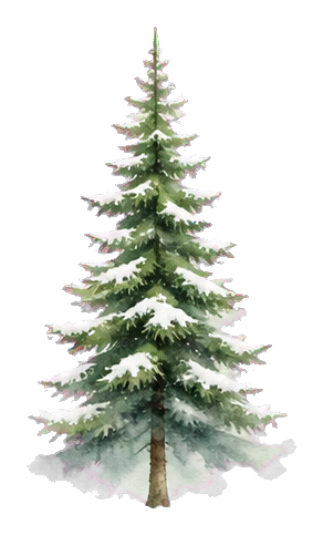 Preview for Misty Evergreen Tree Sticker