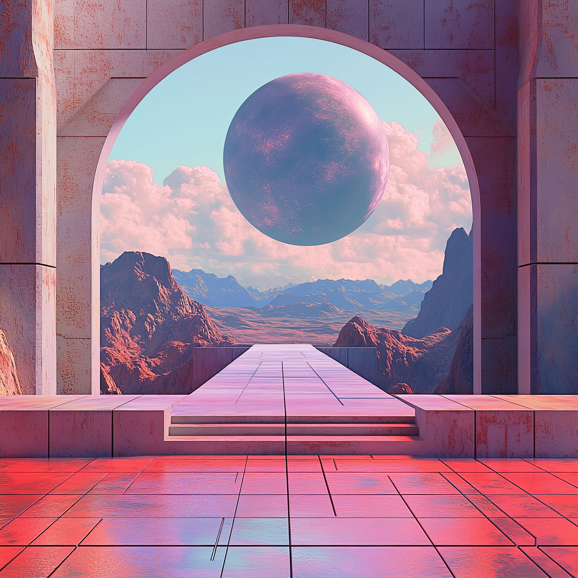 Preview for Futuristic-archway-landscape-sci-fi-backdrop-background-52eb6