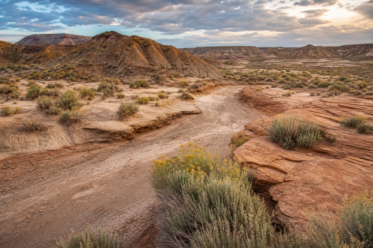 Preview for Desert Clay Landscape Stock Background
