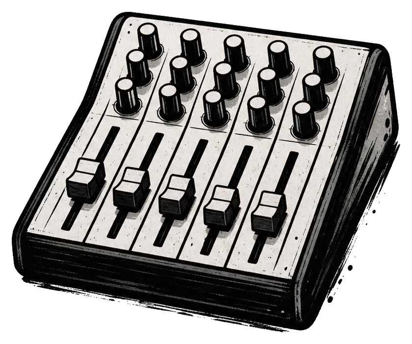Preview for Blank Mixing Console Sticker