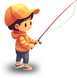 Preview for Young-angler-fishing-character-sticker-a9d36