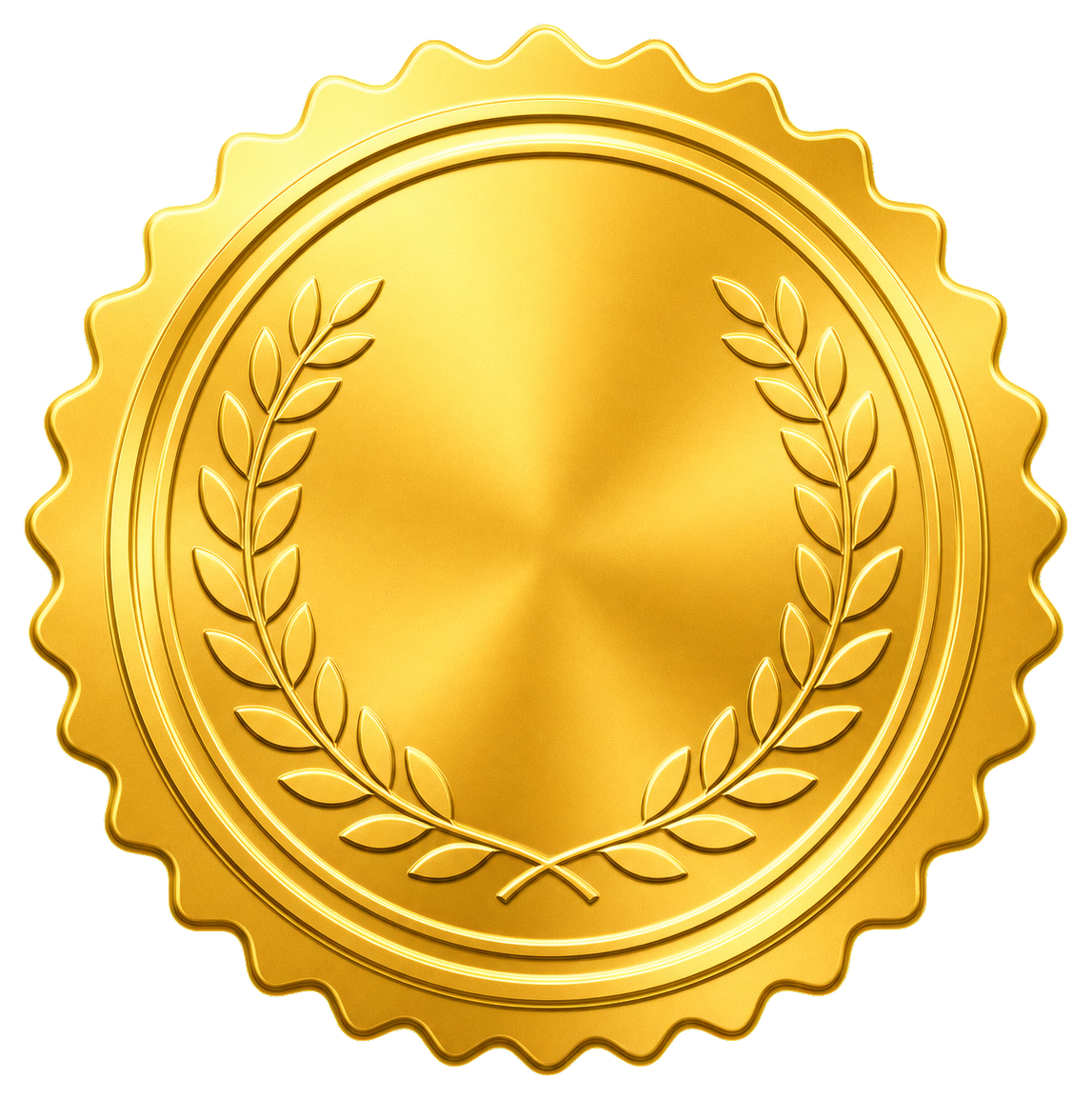 Preview for Gold Laurel Certificate Seal Sticker