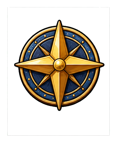 Preview for Compass Badge Star Sticker