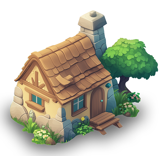 Preview for Cozy-cottage-illustration-building-sticker-be2e7