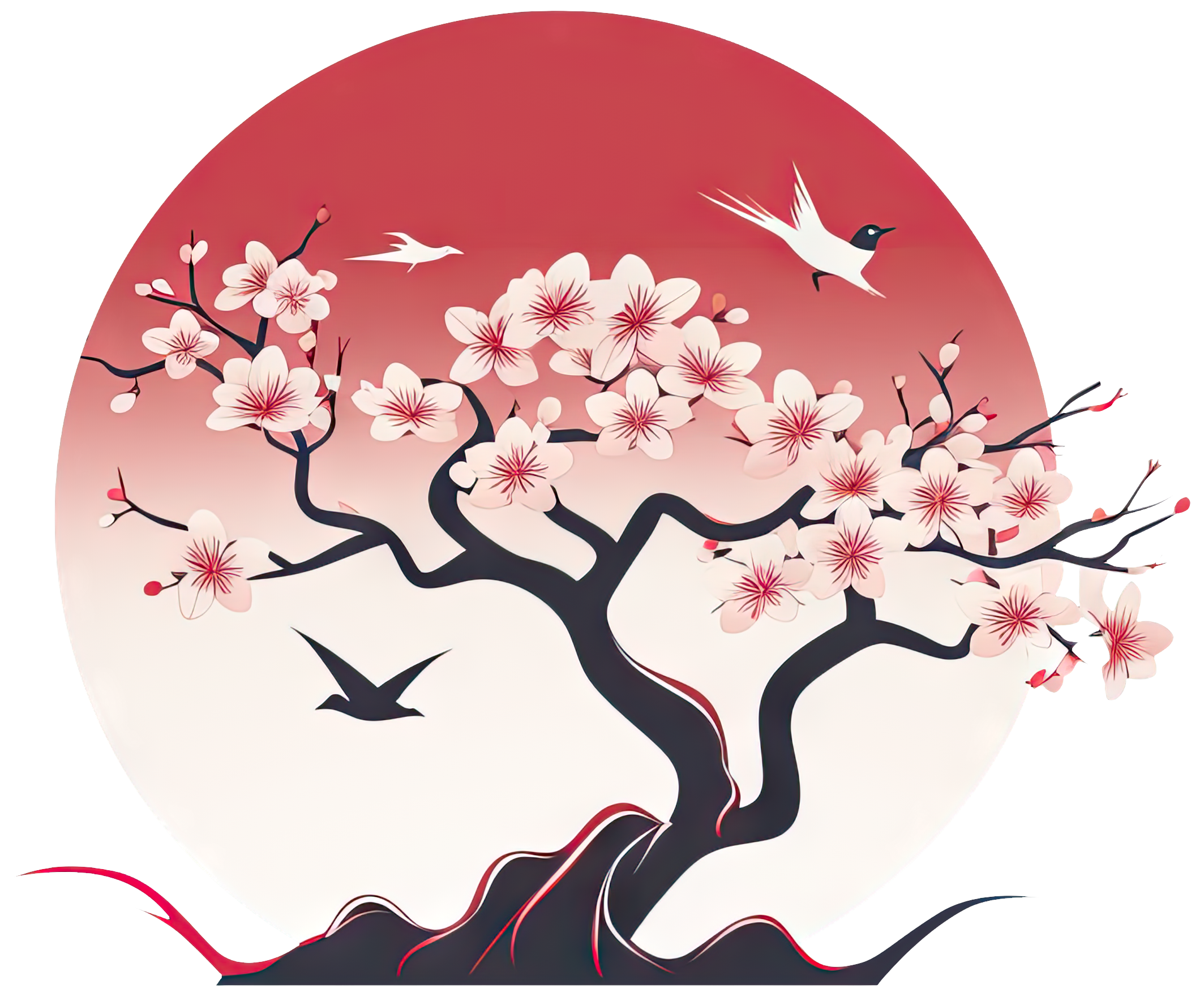 Preview for Serene-cherry-blossom-illustration-logo-tree-sticker-08781