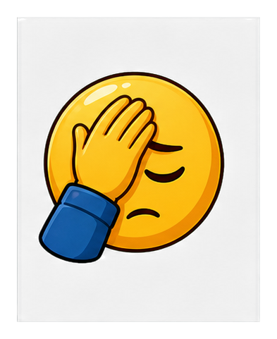 Preview for Facepalm Character Sticker