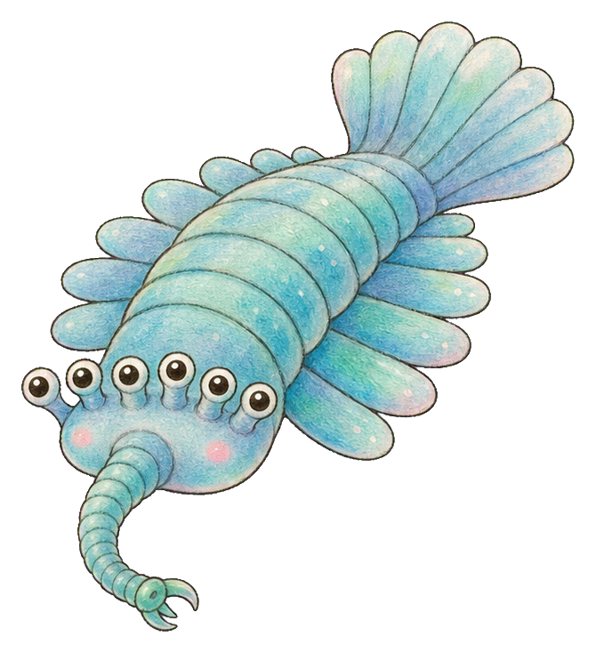 Preview for Opabinia Kawaii Sticker Graphic