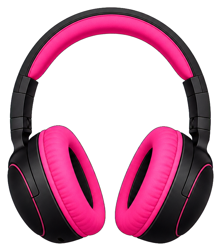 Preview for Pink Headphones Sticker