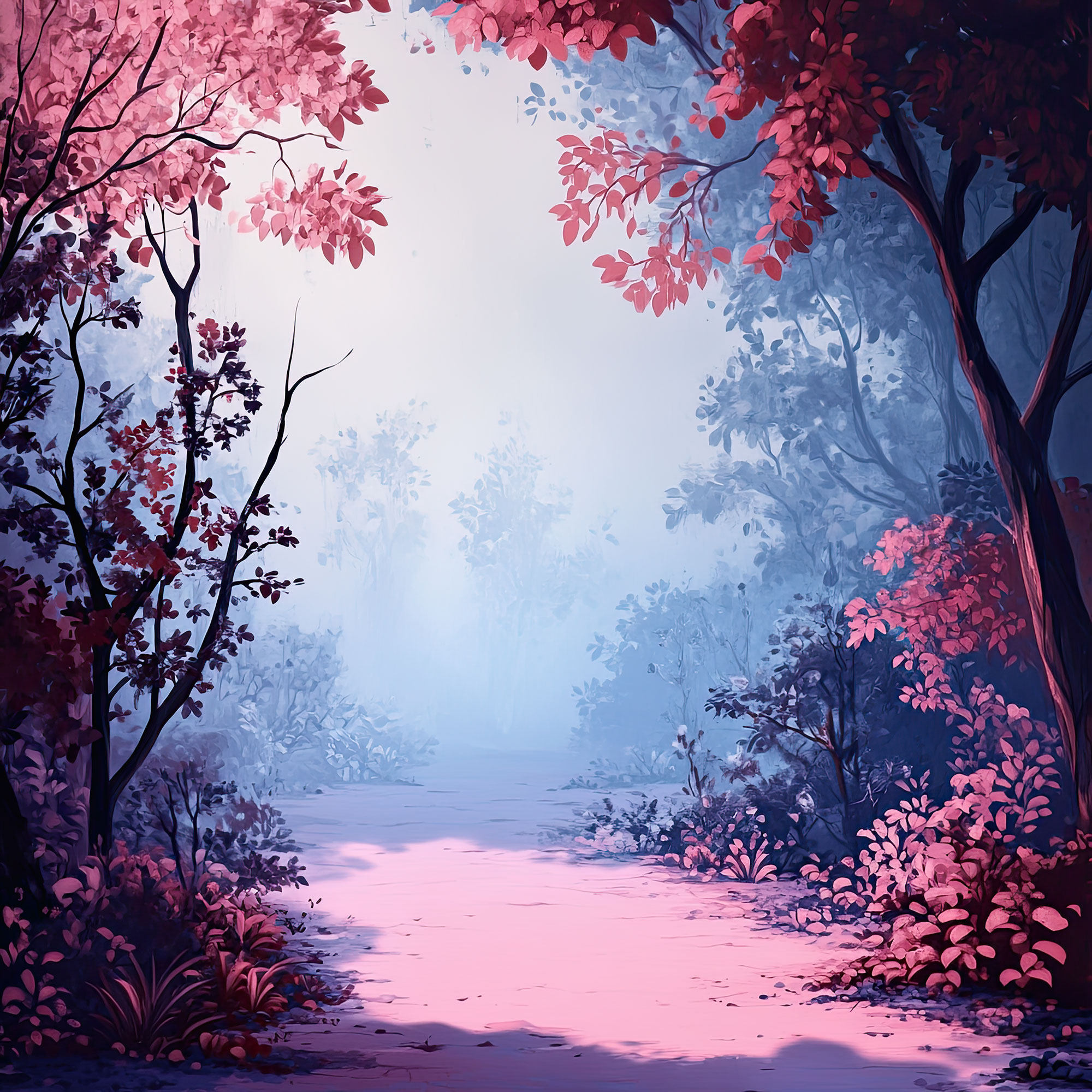 Preview for Mystical-forest-pathway-art-nature-backdrop-background-63b38