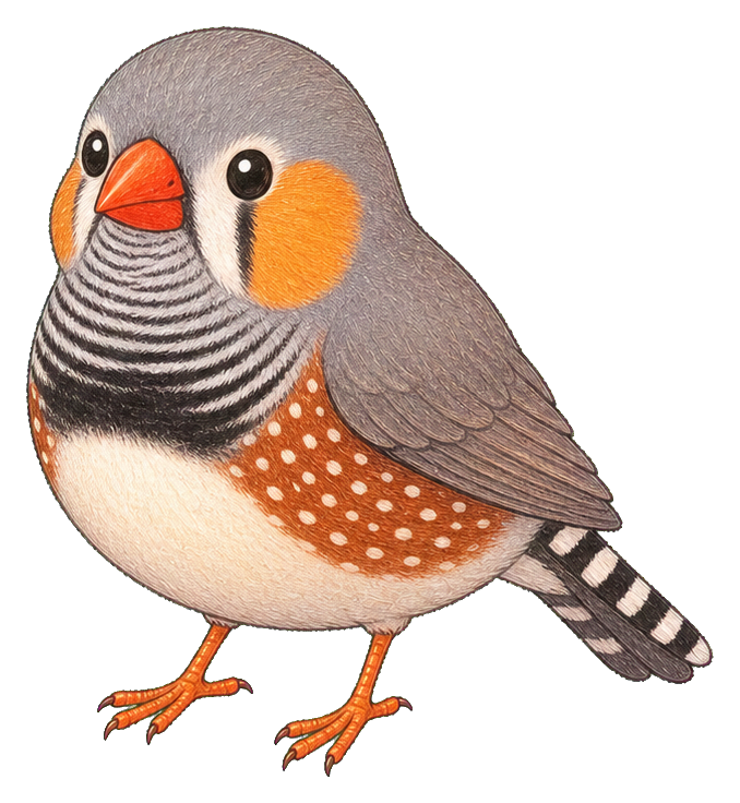 Preview for Zebra Finch Sticker Graphic