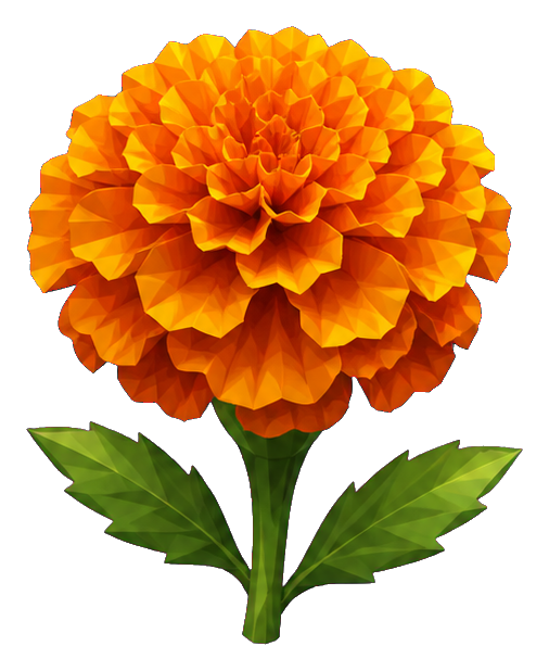 Preview for Low Poly Amber Marigold Sticker