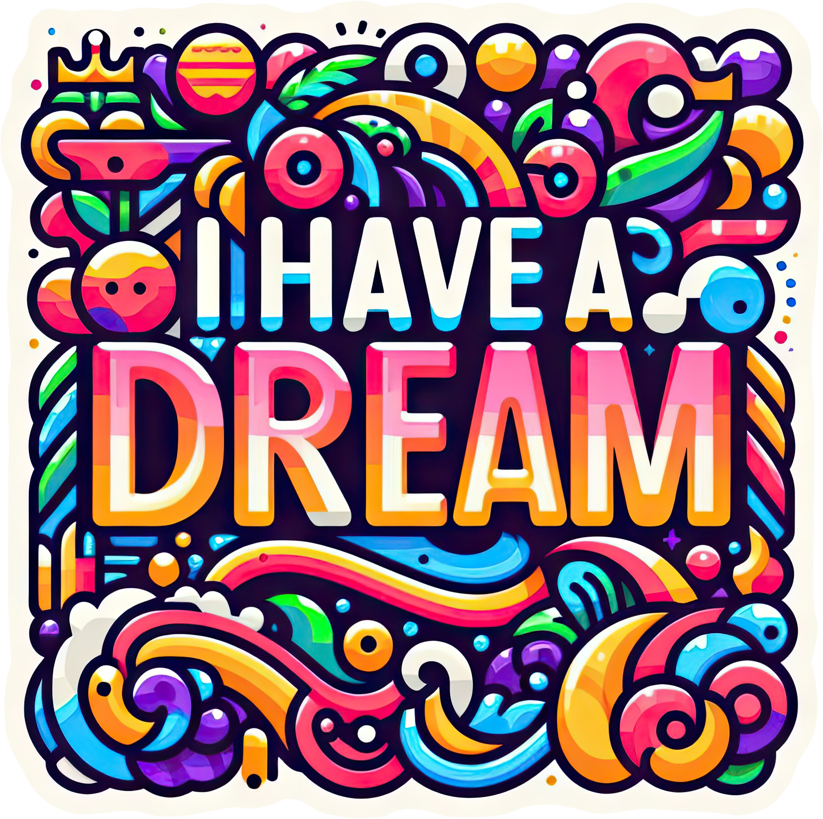 Preview for I-have-a-dream-illustration-mlk-sticker-0d084