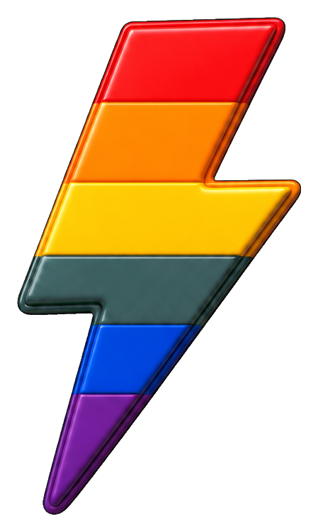 Preview for Rainbow Lightning Sticker