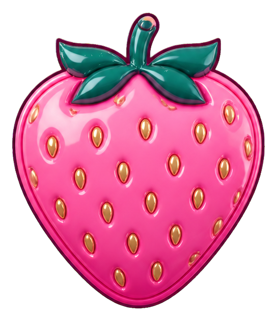 Preview for Strawberry Sticker For Cute Designs