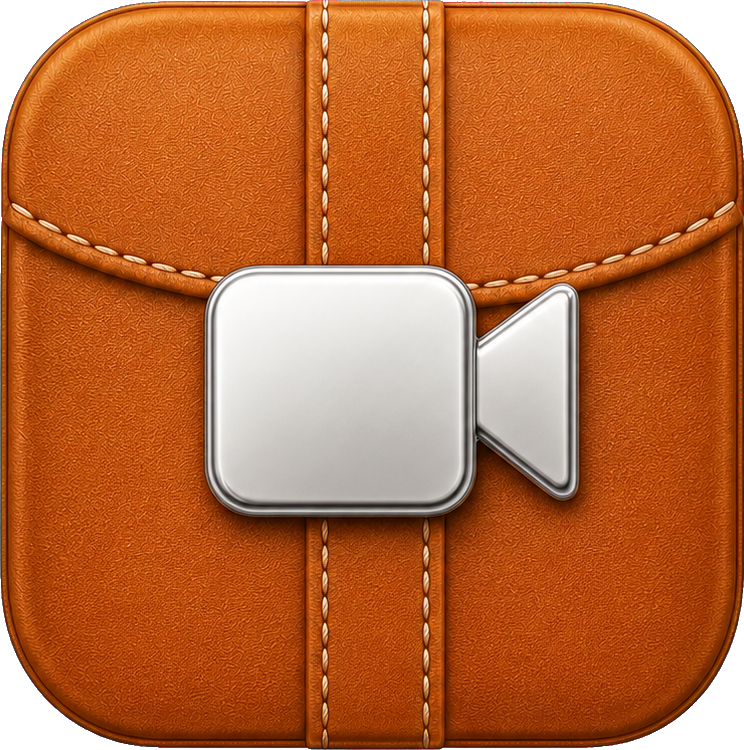 Preview for Caramel Leather Video Call Icon Sticker