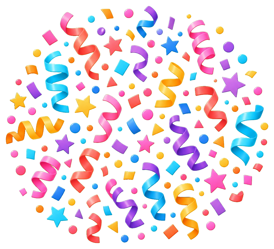 Preview for Party Confetti Cloud Sticker Graphic