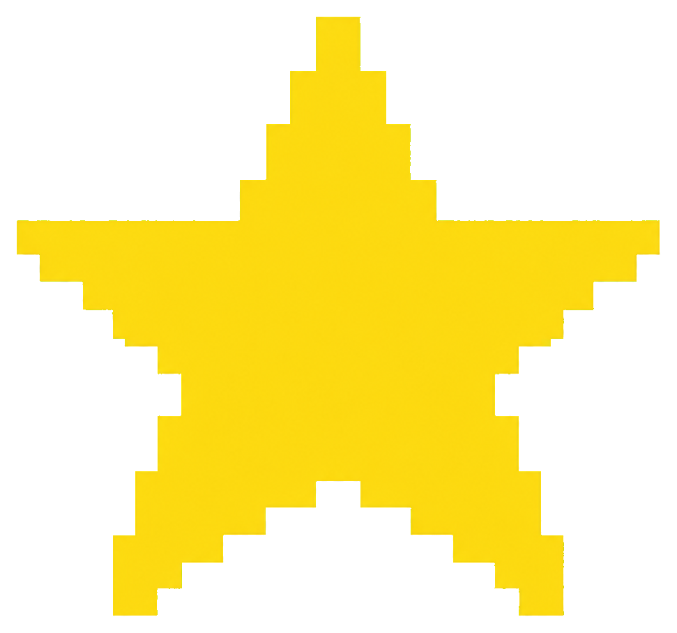 Preview for Pixel Star Plain Sticker