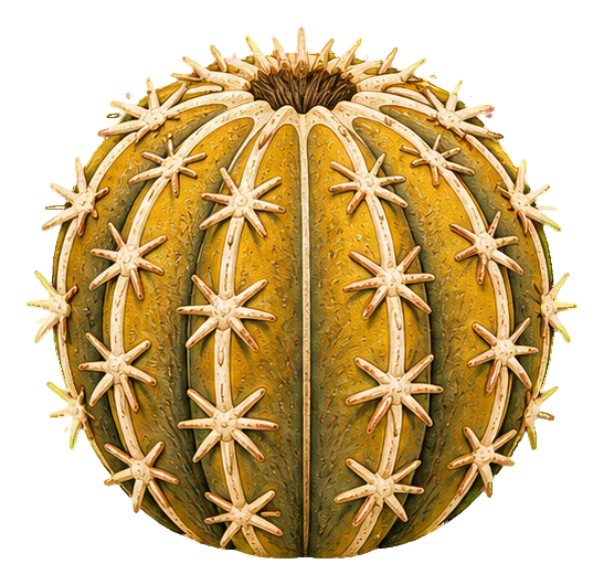 Preview for Sgraffito Desert Plants Golden Ball