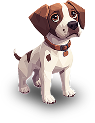 Preview for Low-poly-puppy-illustration-animal-sticker-325f8