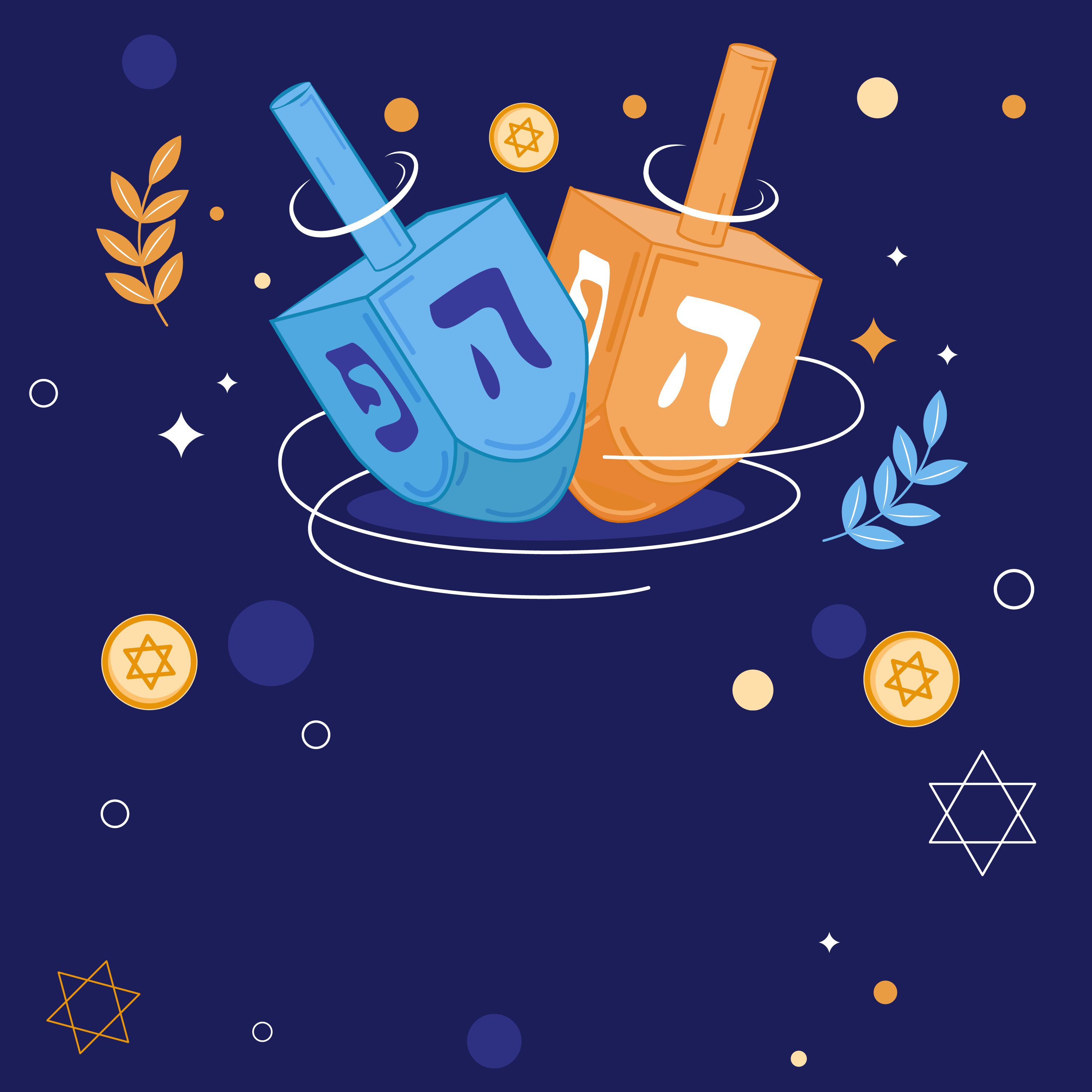 Preview for Hanukkah-dreidel-celebration-background-2cf2d