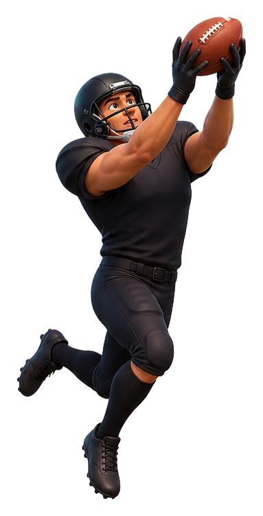 Preview for Animated Receiver Catch Sticker