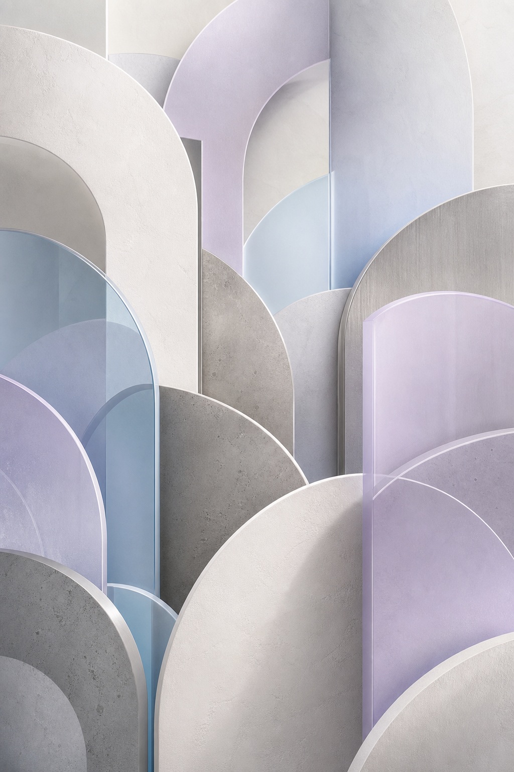 Preview for Pearl Acrylic Layered Abstract Arches Background