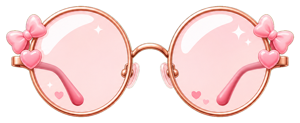 Preview for Kawaii Round Glasses Sticker