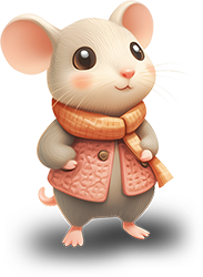 Preview for Cartoon-mouse-character-design-animal-sticker-96501