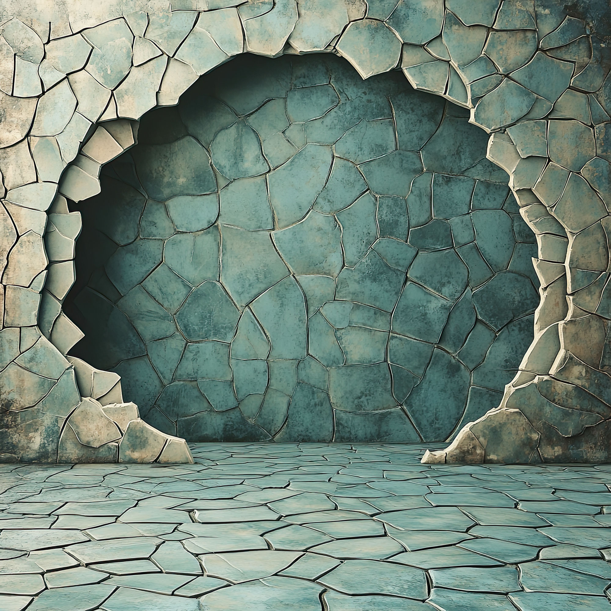 Preview for Cracked-turquoise-wall-art-interior-backdrop-background-fa2a5