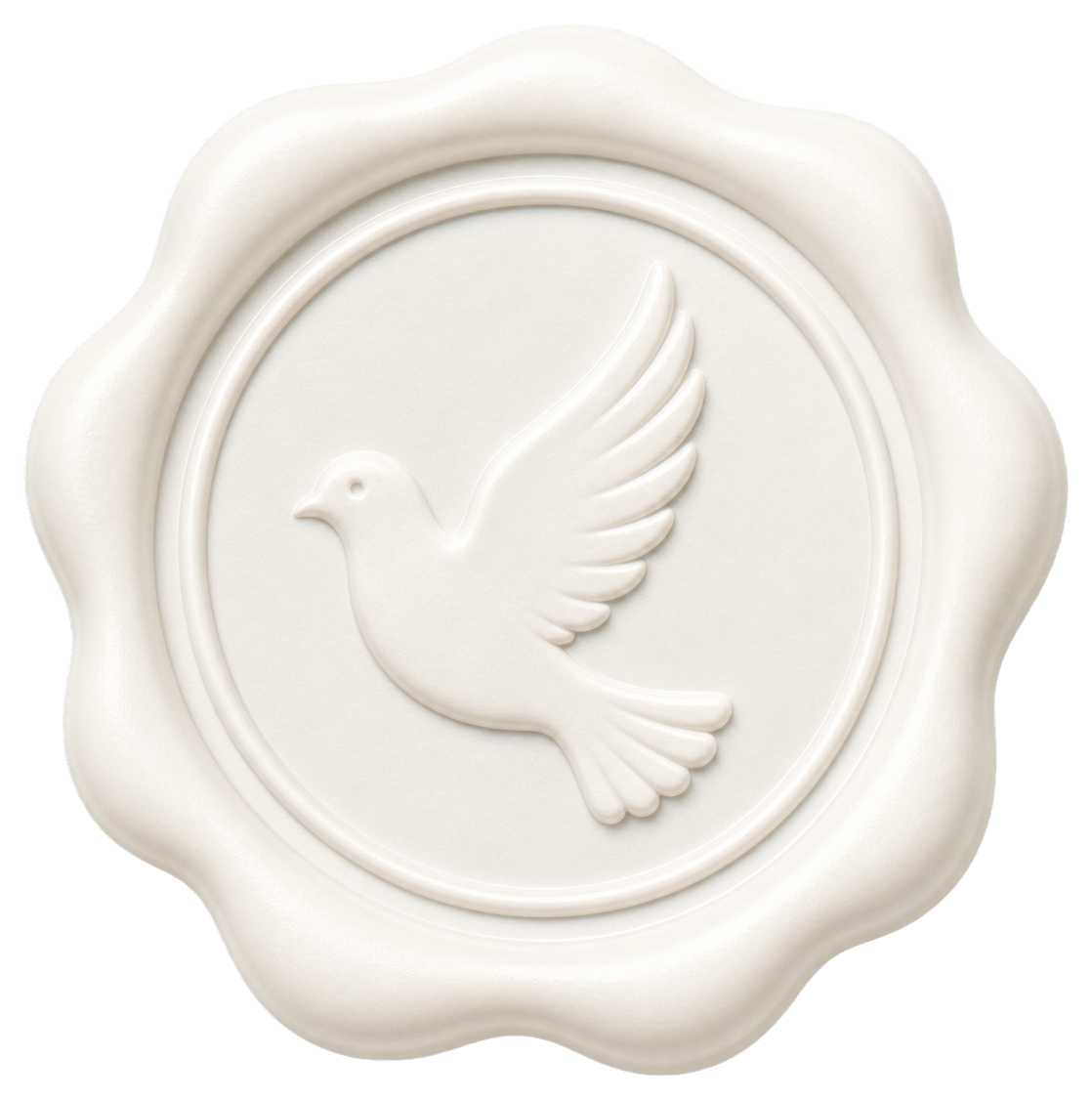 Preview for White Dove Wax Seal Sticker