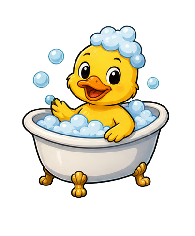 Preview for Bathtub Duck Sticker Graphic