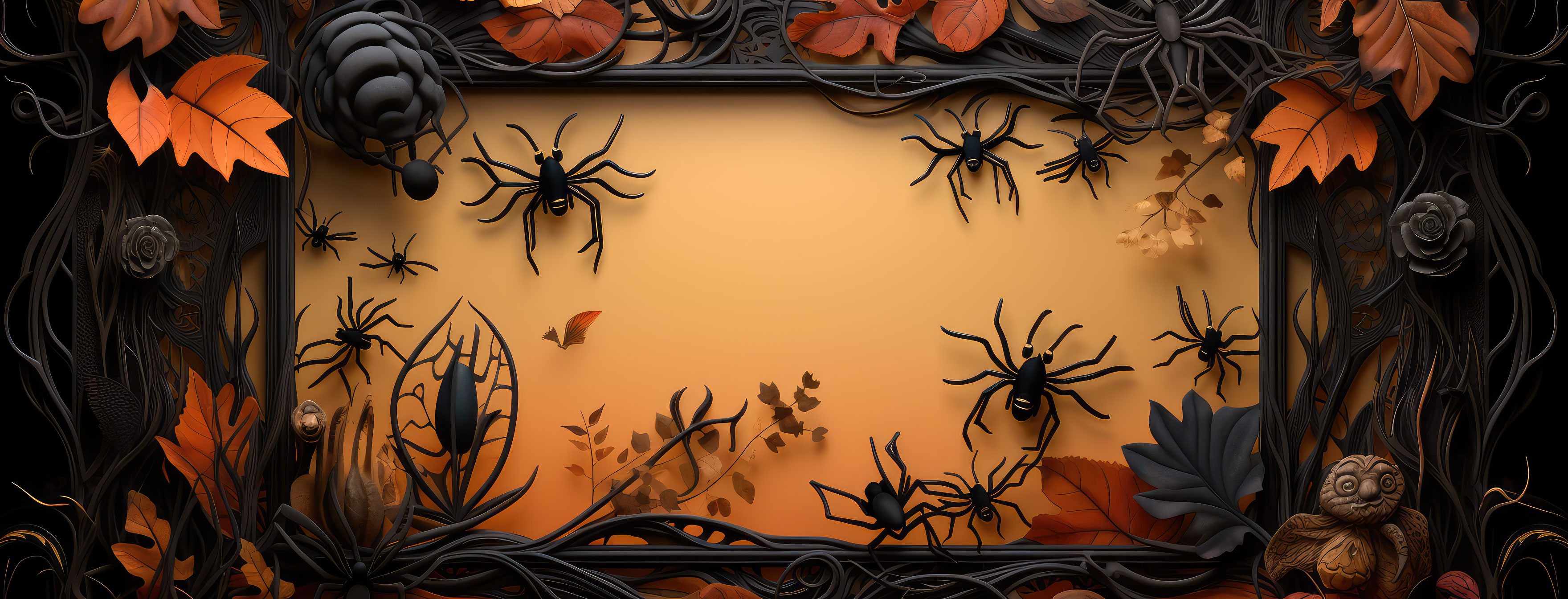 Preview for Halloween-spider-frame-halloween-cover-background-809e1