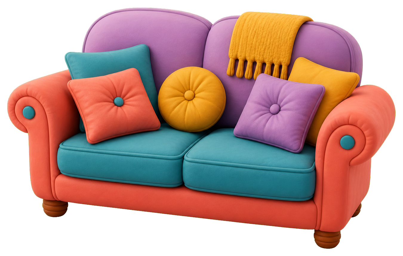 Preview for Colorful Sofa Home Decor Sticker