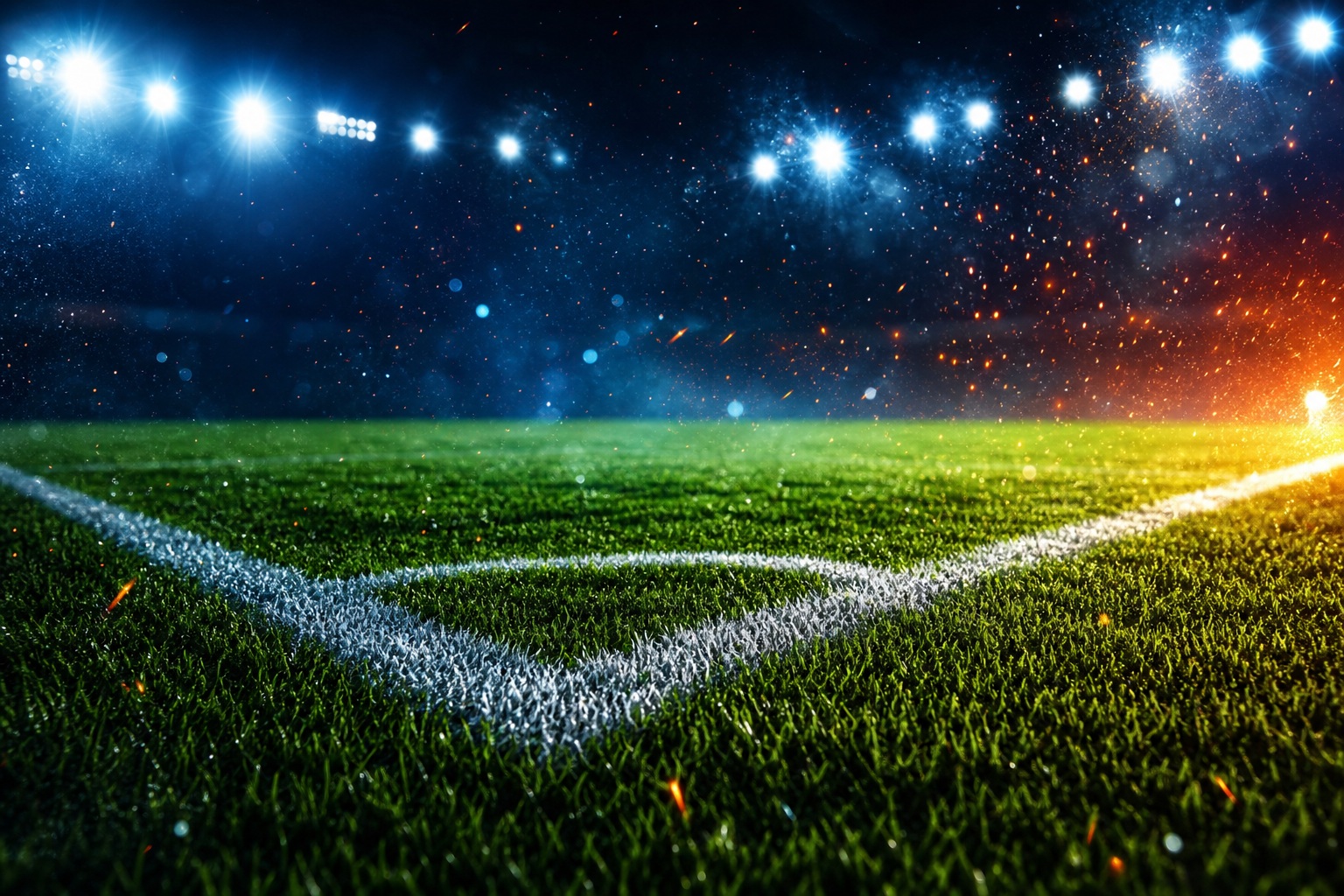 Preview for Night Soccer Turf Background