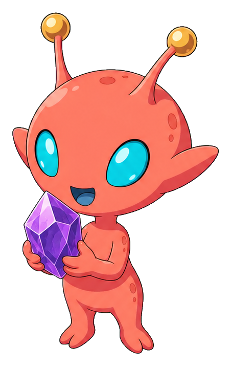 Preview for Anime Alien Creature Sticker For Creative Projects