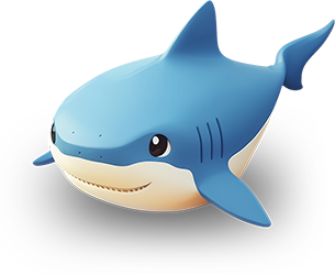 Preview for Cartoon-shark-illustration-animal-sticker-16be6
