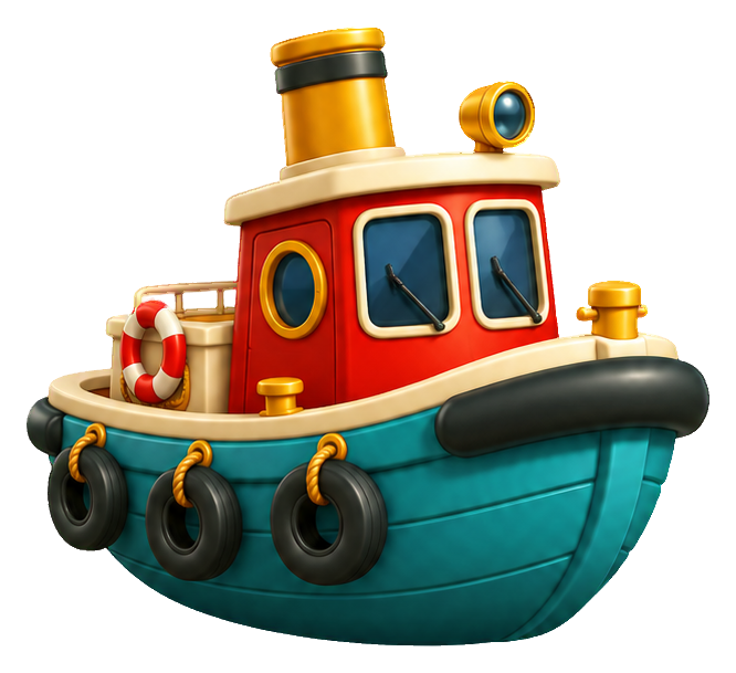 Preview for 3d Tiny Vehicles Tugboat