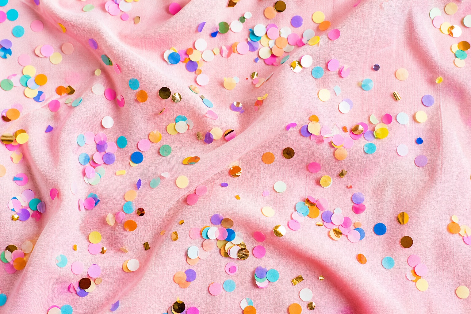 Preview for Confetti On Pastel Fabric Background