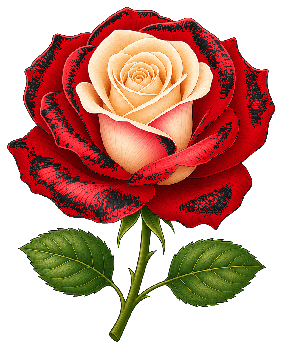 Preview for Two Tone Rose Sticker
