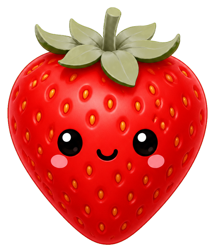Preview for Smiling Strawberry Sticker